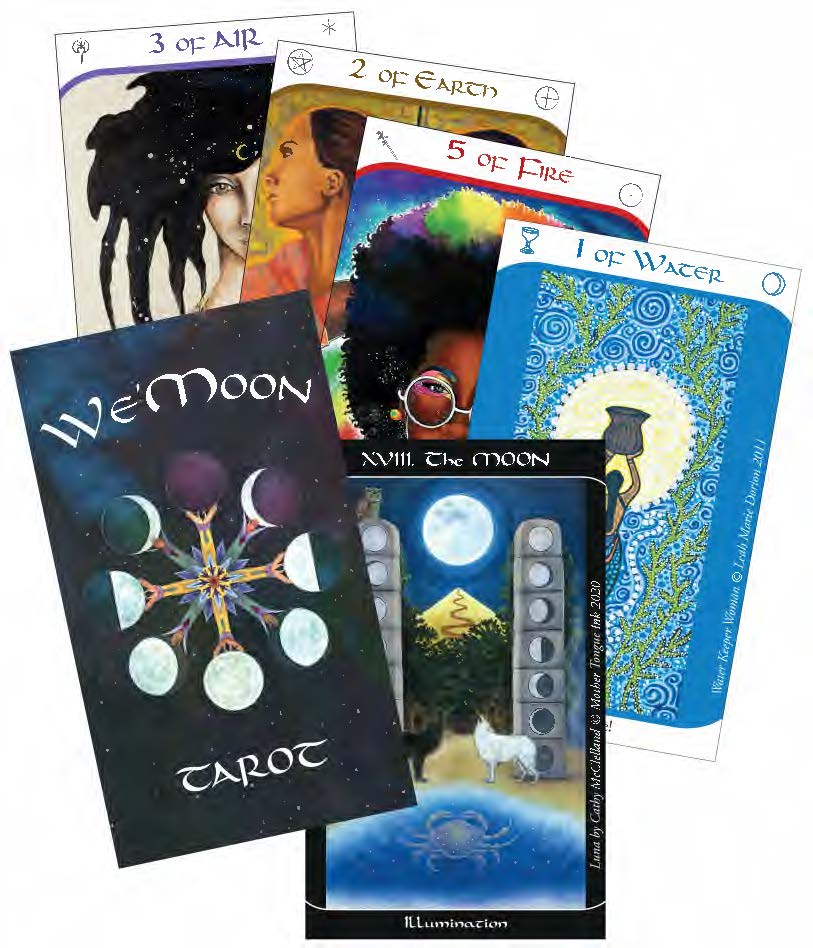New Tarot Deck by We'Moon packed with unique art by women