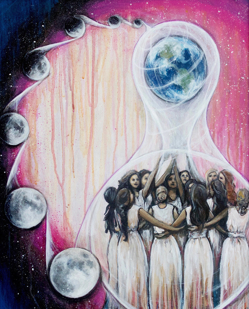 Carrie Martinez Sister Circle moon woman art Goddess Magic Energy