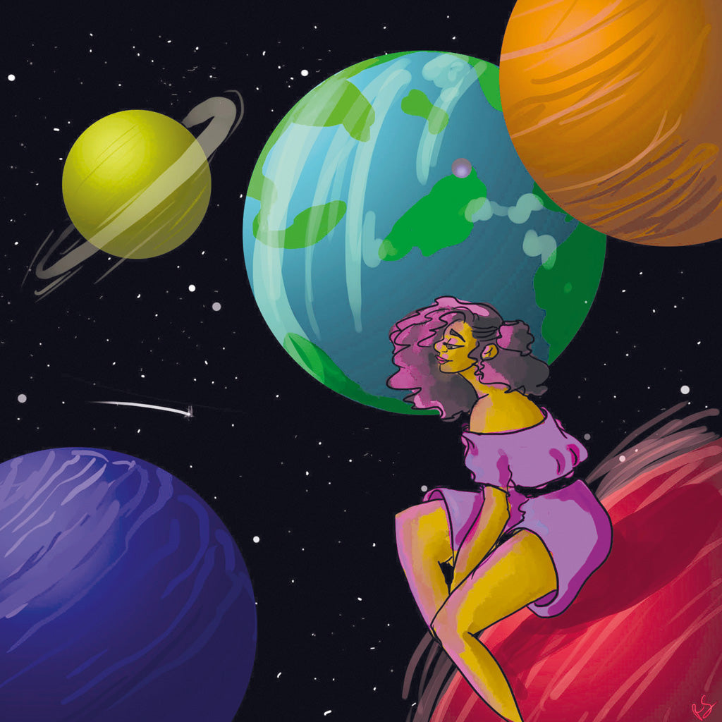 Ruby -Singer - galactic-art-Atmosphere-moon-woman