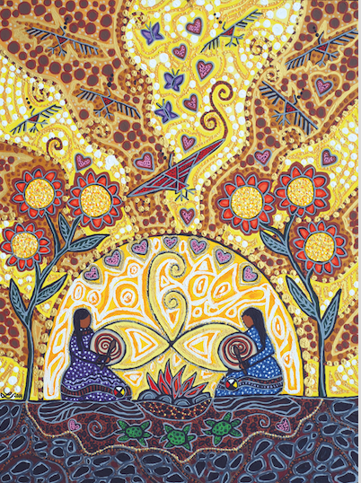 Summer Solstice Ritual Art by Leah Marie Dorion 