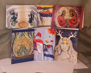 2024 Essentials a Go-Go Bundle: Your favorite astrological datebook and a beautiful set of greeting cards, all in a pretty tote bag!