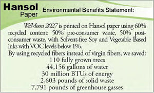 Sustainable eco desk calendar