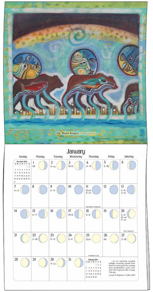 Moon Sign Calendar with art and poetry by women