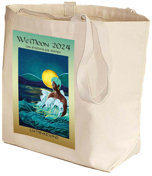 Big sturdy canvas tote with art