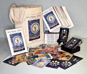 moon cycle planner and tarot deck gift package