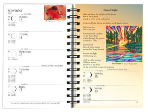 Spiral bound paper astrological planner