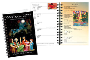 Spiral bound calendar with astrology