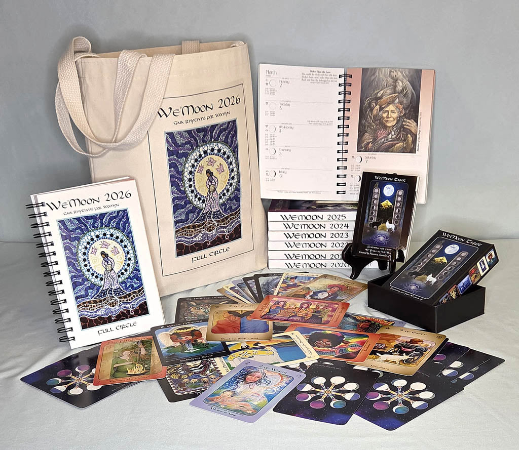 tarot and lunar planner gift set for spiritual women