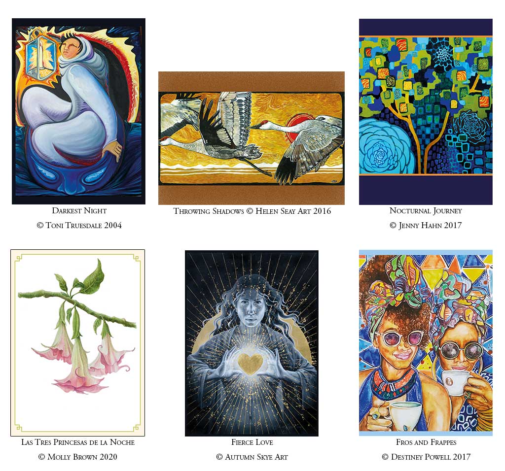 Blank Greeting Cards with Visionary Art by women!
