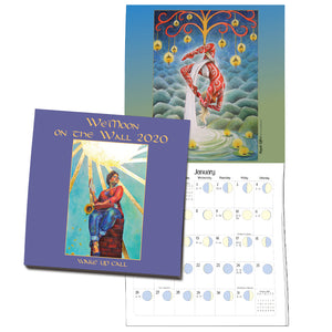 featuring exquisite art and inspirational writing from the We’Moon 2020 datebook, complete with lunar rhythms (daily moon phases and signs) and key astrological information and articles.